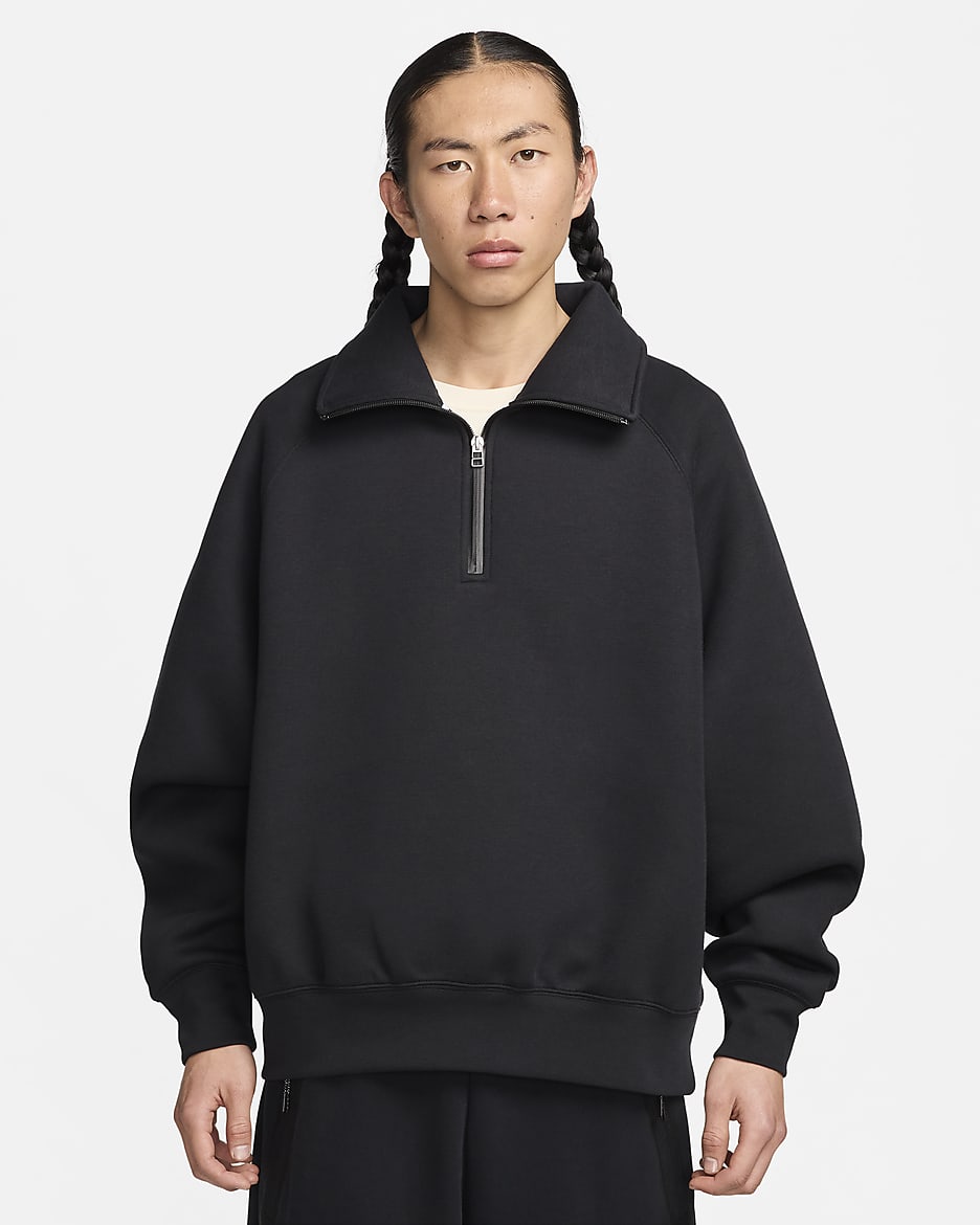 Nike Tech Fleece Reimagined Men's 1/2-Zip Top - Black