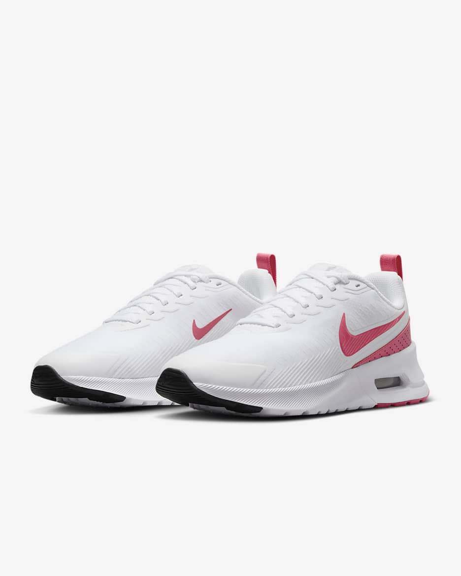 Chaussure Nike Air Max Nuaxis pour femme - Blanc/Noir/Comet Red/Aster Pink