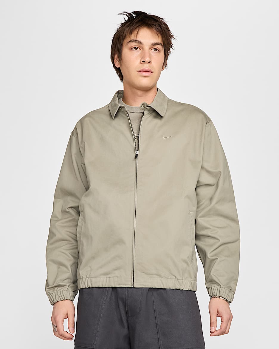 Chamarra Harrington de tejido Woven para hombre Nike Life - Militar claro/Militar claro