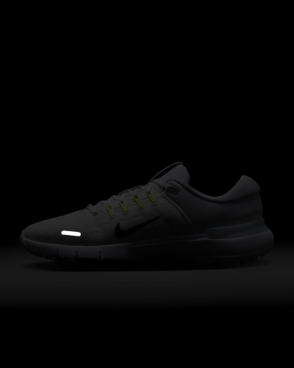 Nike Free Golf NN-golfsko - hvid/Pure Platinum/Wolf Grey/sort