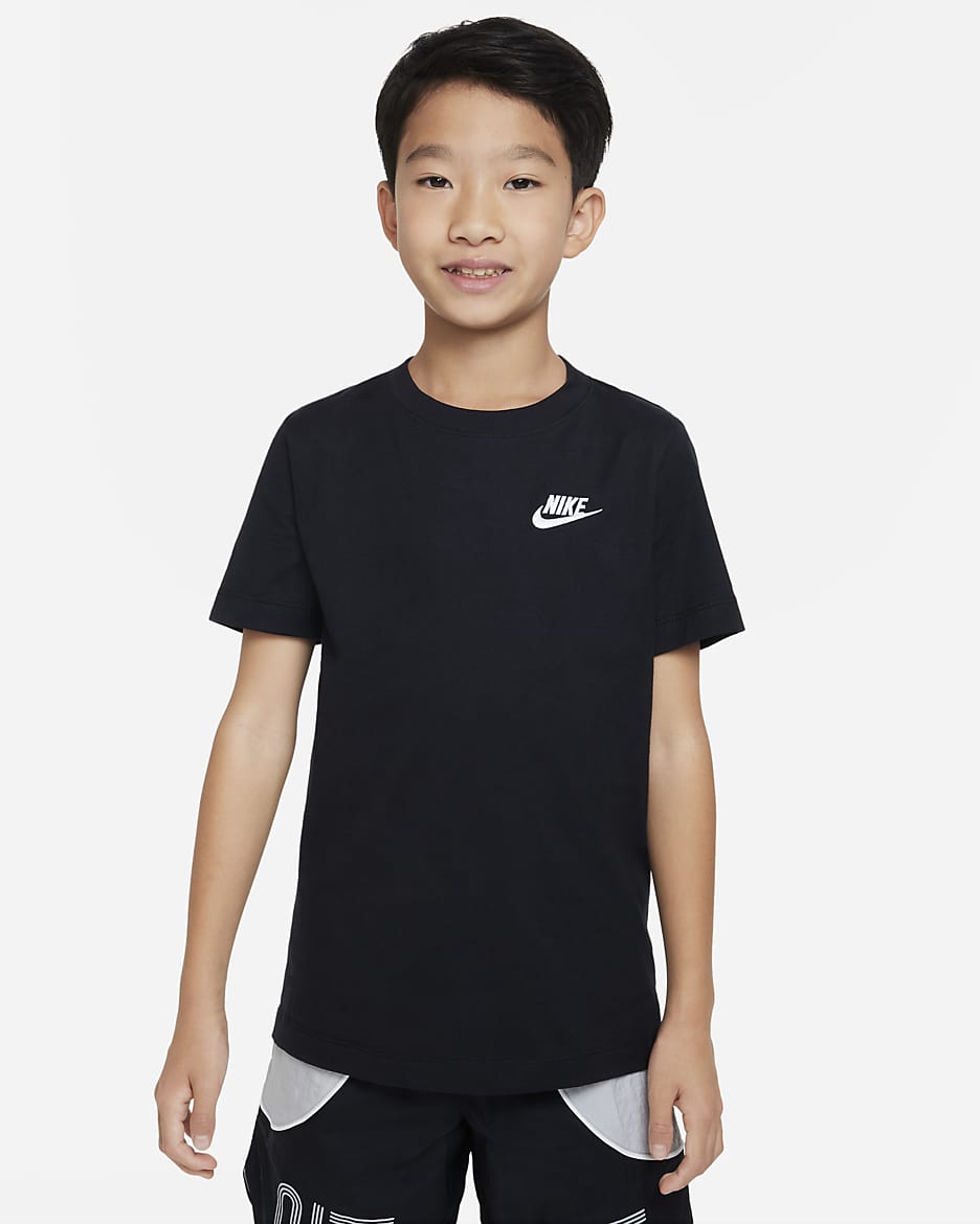 T-shirt Nike Sportswear pour ado - Noir/Blanc