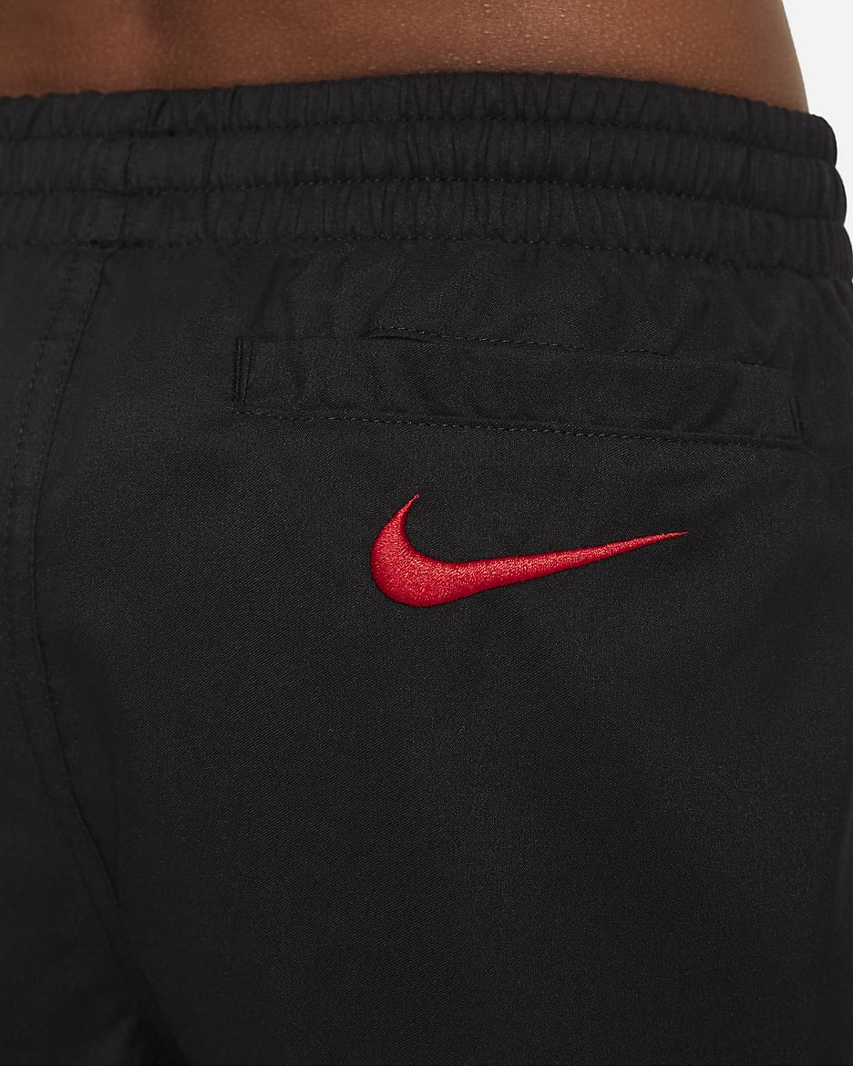 Shorts de vóleibol de 10 cm para niño talla grande Nike Swim Scribble - Negro