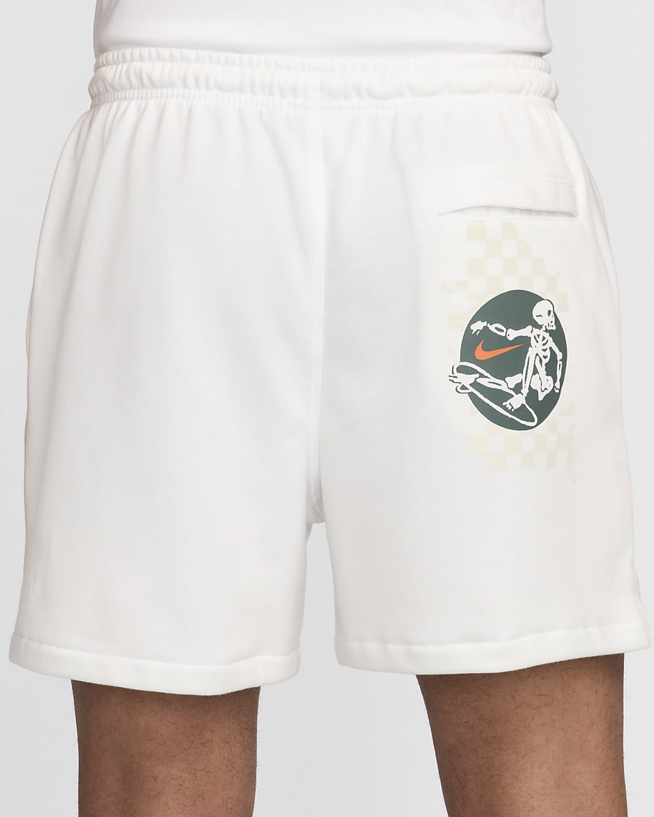 Shorts Flow in French Terry Nike Club – Uomo - Summit White