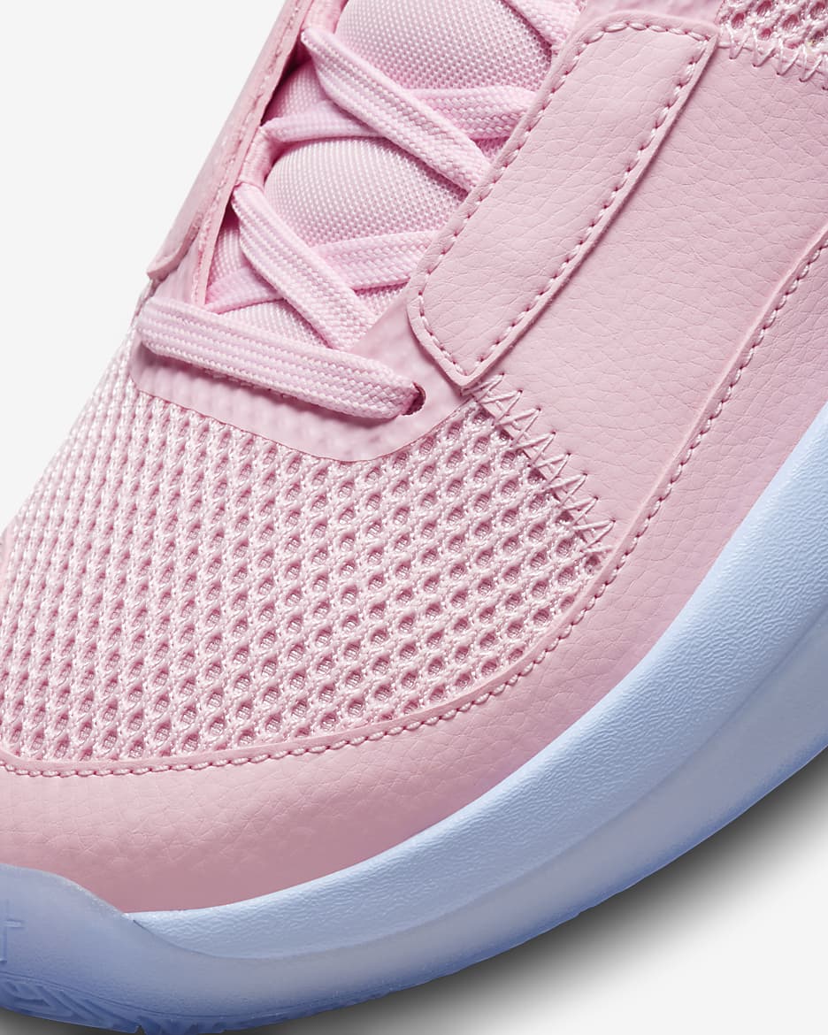 Ja 1 Basketball Shoes - Medium Soft Pink/Cobalt Bliss/Citron Tint/Diffused Blue