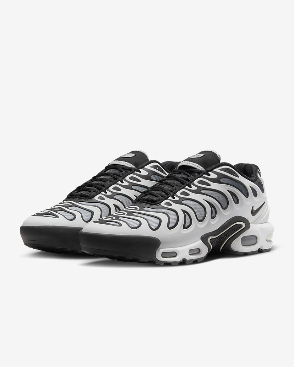 Calzado para hombre Nike Air Max Plus Drift - Blanco/Plata metalizado/Negro