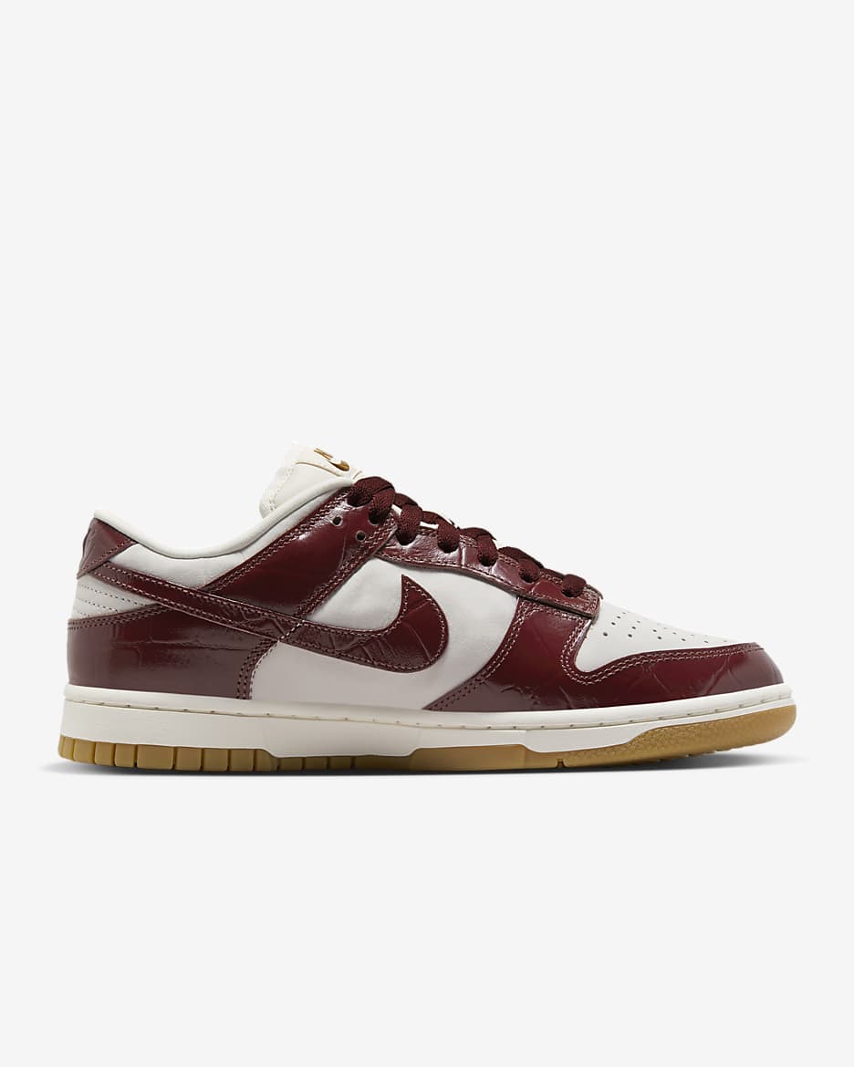 Nike Dunk Low LX Women's Shoes - Phantom/Sail/Gum Light Brown/Dark Team Red