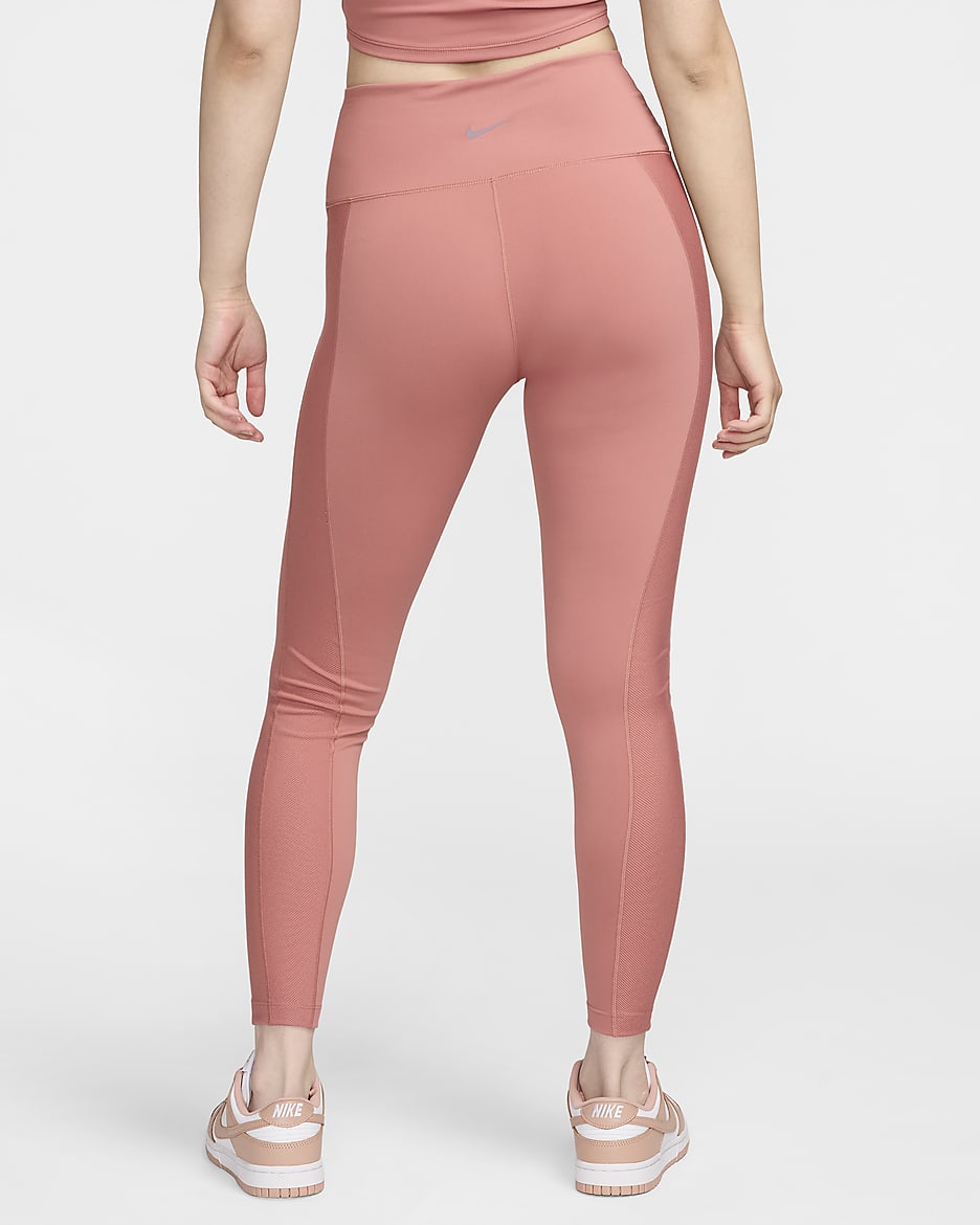 Nike One Wrap Women's High-Waisted 7/8 Leggings - Canyon Pink/White