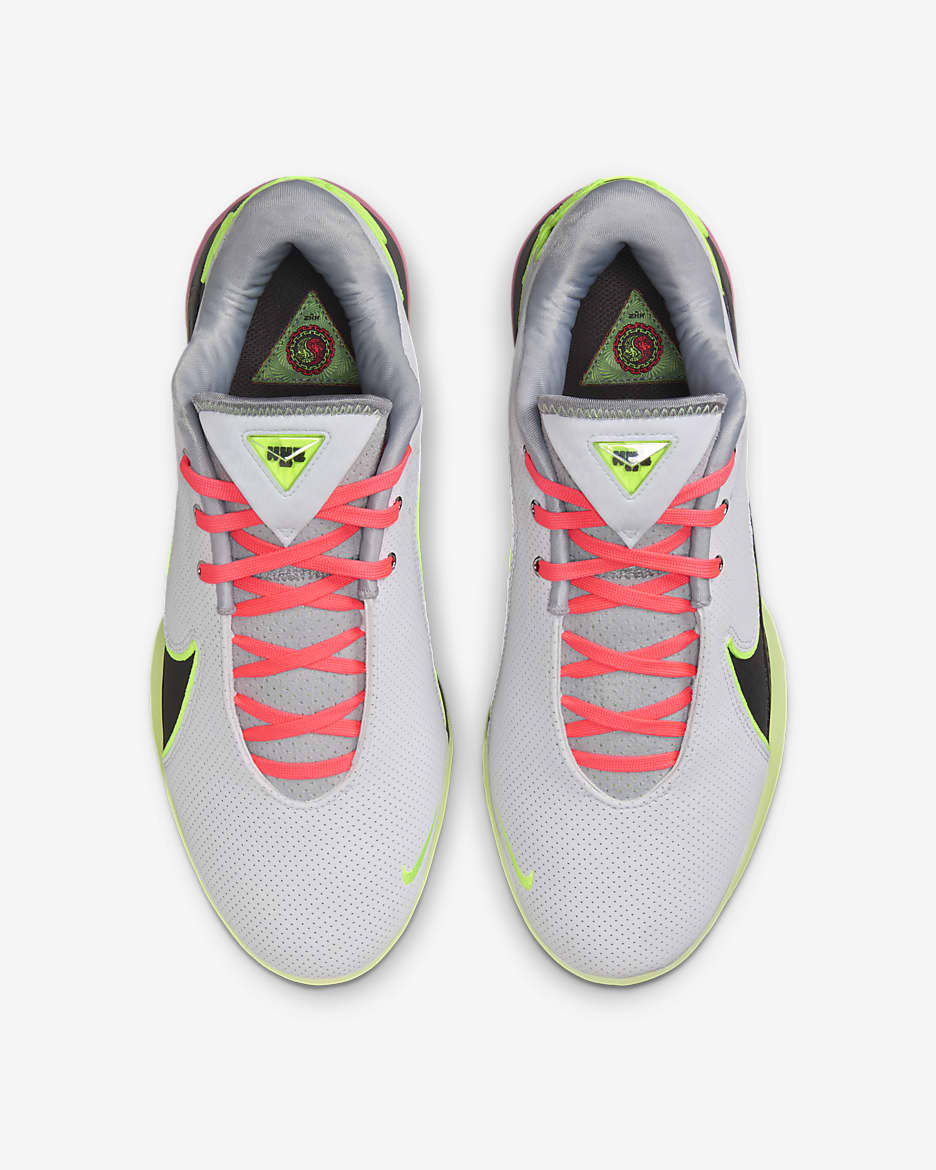 LeBron XXII 'Crown Jewel' Basketball Shoes - White/Medium Ash/Hot Lava/Volt Glow