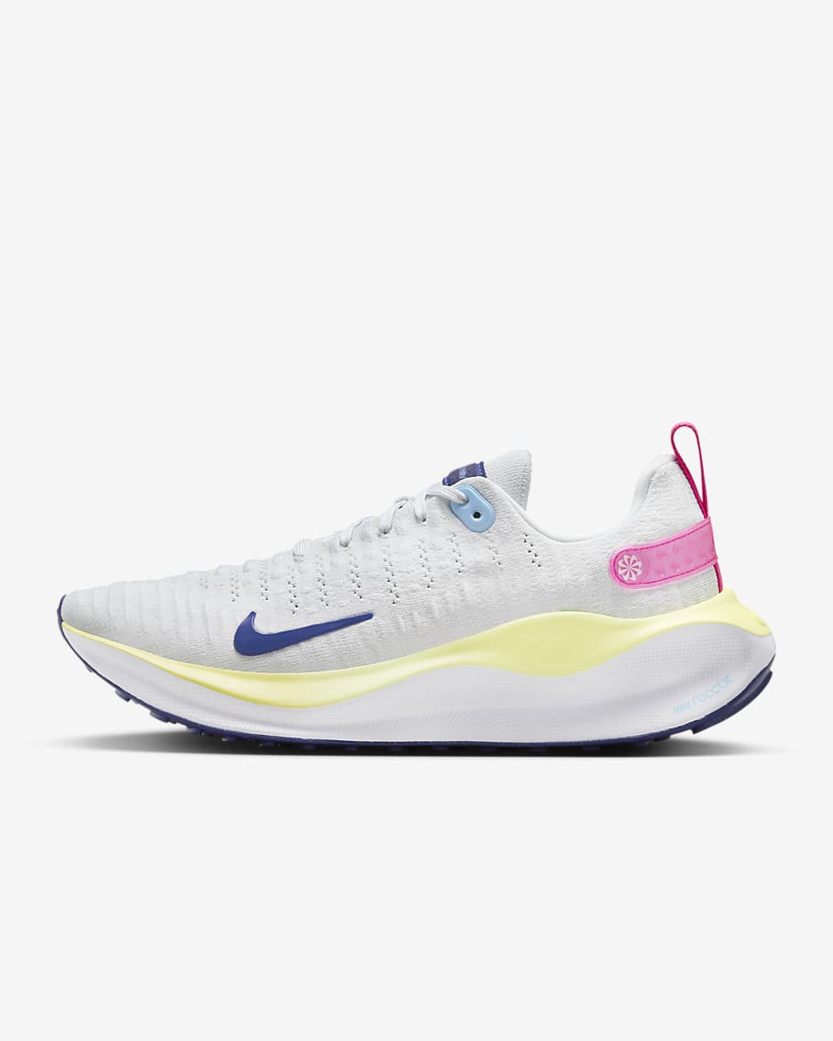 Nike InfinityRN 4 Women's Road Running Shoes - Photon Dust/White/Saturn Gold/Deep Royal Blue