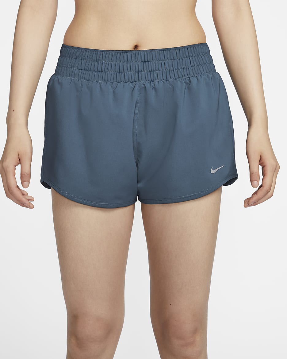 Nike Dri-FIT One Women's Mid-rise 8cm (approx.) Brief-Lined Shorts - Armoury Navy