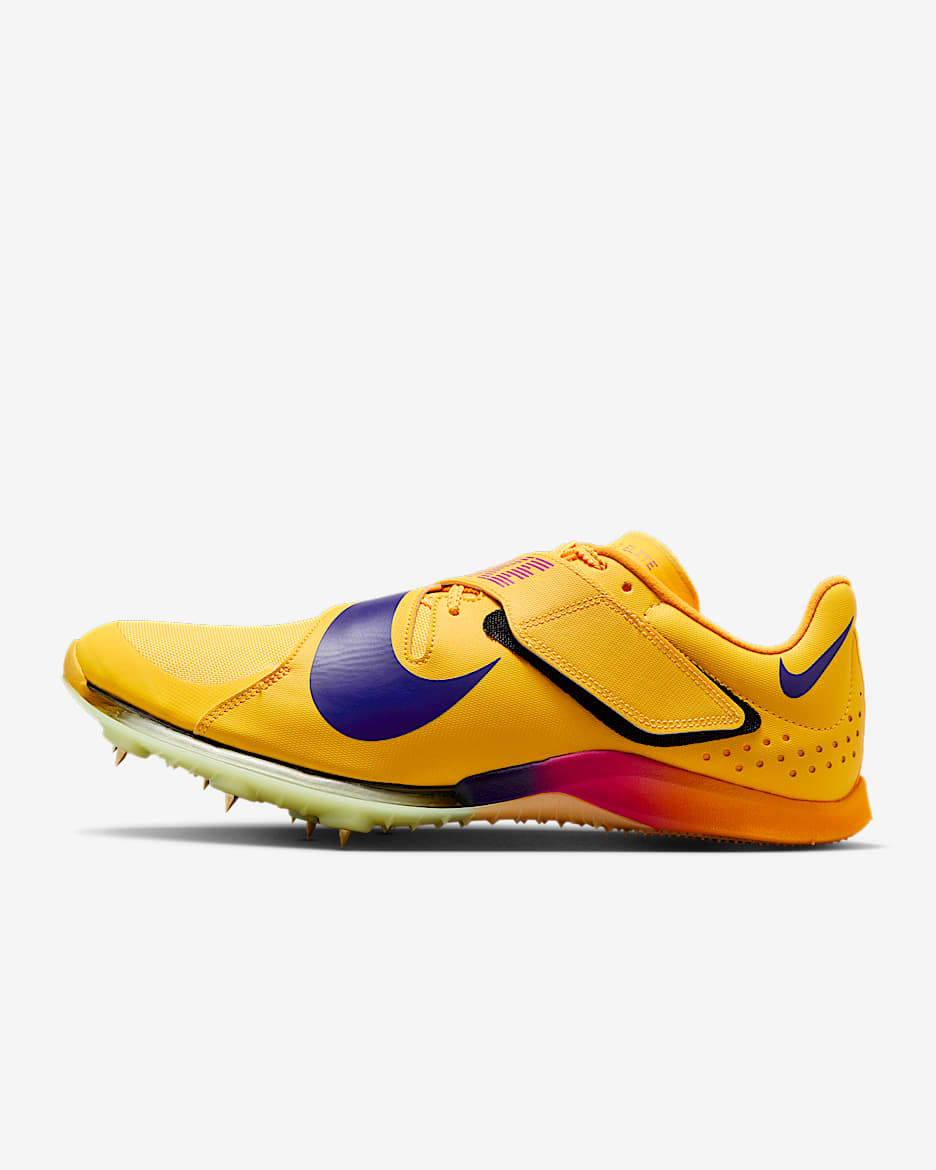 Nike Long Jump Elite Track & Field Jumping Spikes - Citron Pulse/Volt Ice/Vivid Purple/Indigo Burst