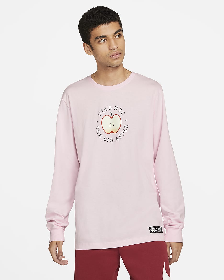 Nike Sportswear Men's Long-Sleeve T-Shirt - Pink Foam