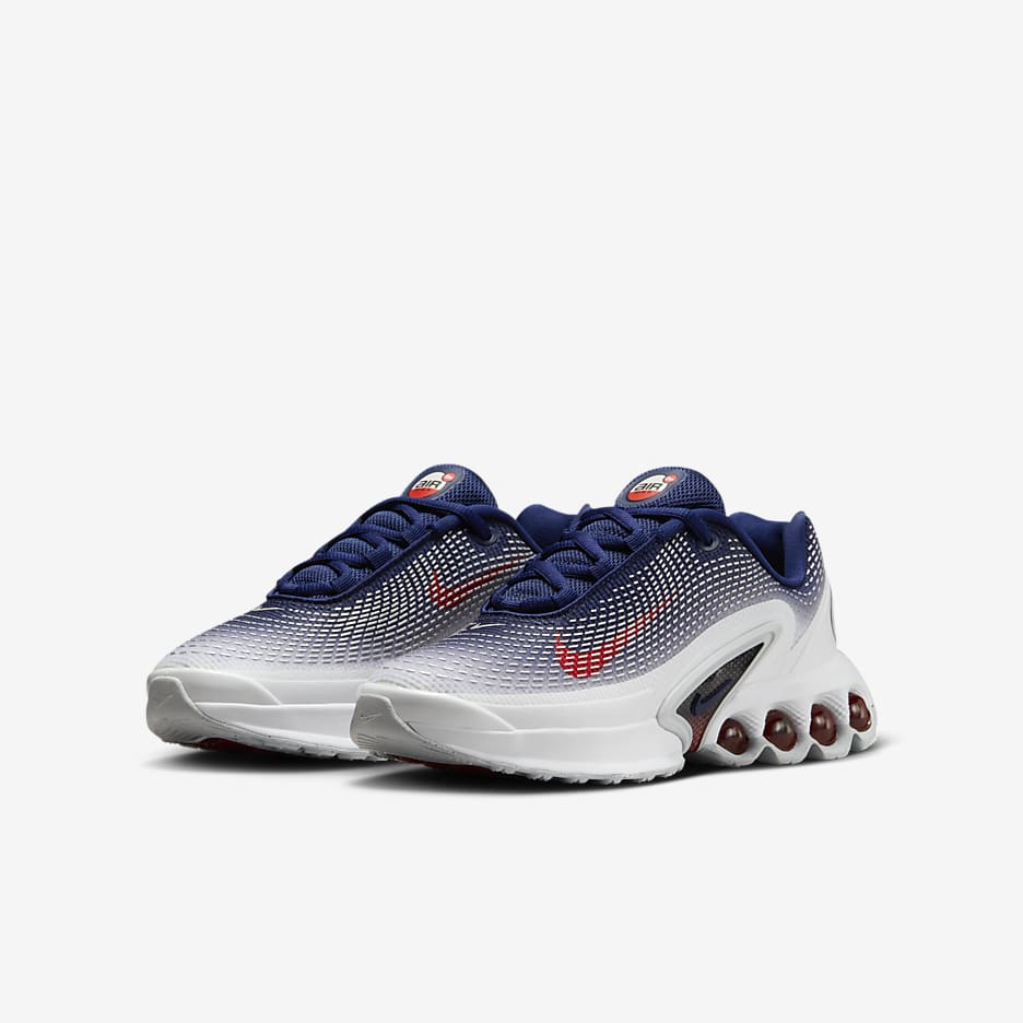 Nike Air Max Dn cipő nagyobb gyerekeknek - Fehér/Blue Void/Blue Void/Sport Red