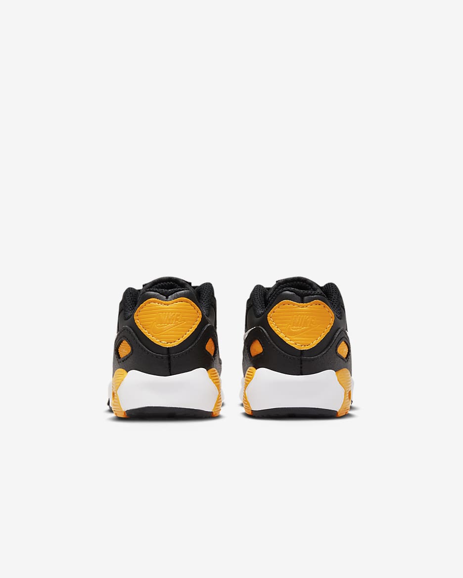 Chaussure Nike Air Max 90 LTR pour Bébé et Petit enfant - Noir/University Gold/Blanc