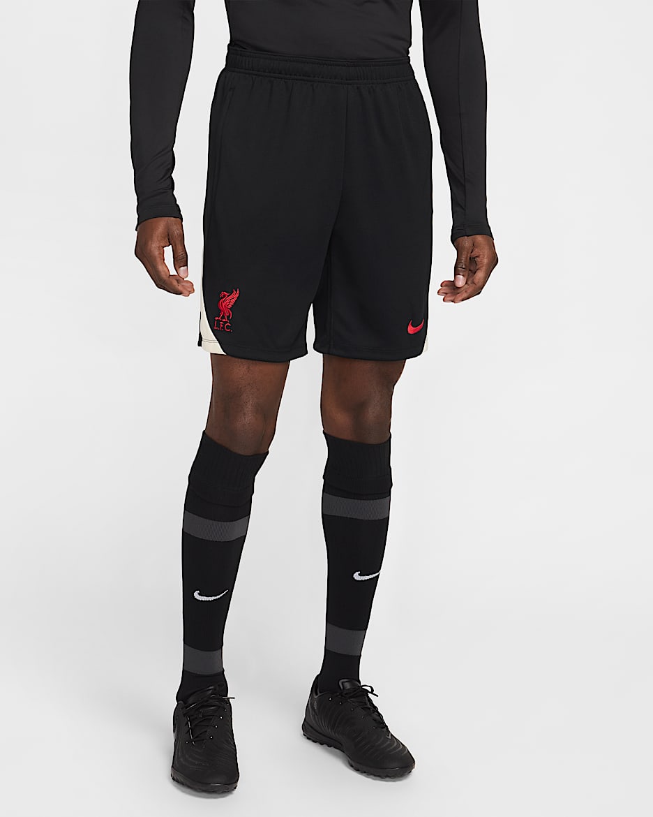 Short en maille Nike Football Liverpool FC Strike Special Edition pour homme - Noir/Coconut Milk/Gym Red