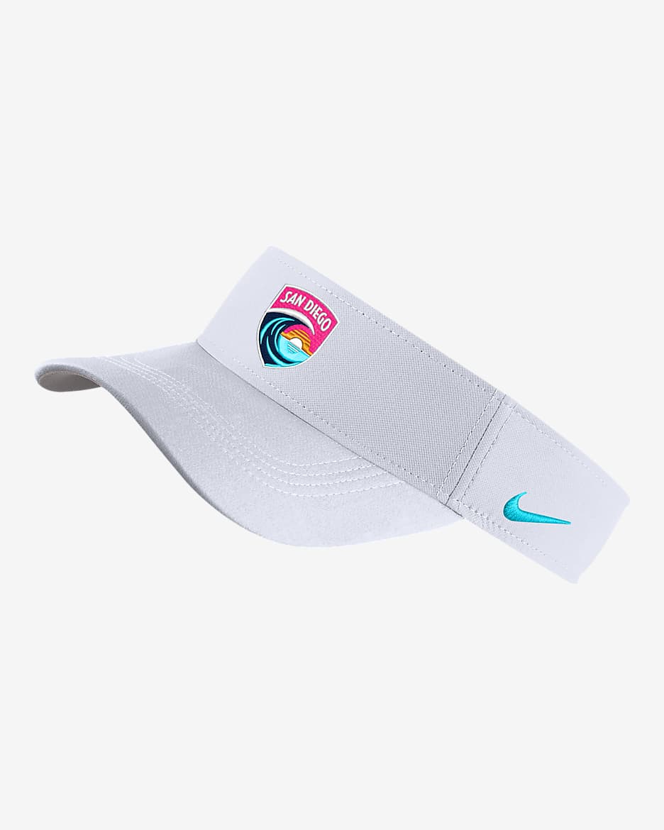 San Diego Wave FC Nike Dri-FIT NWSL Visor - White