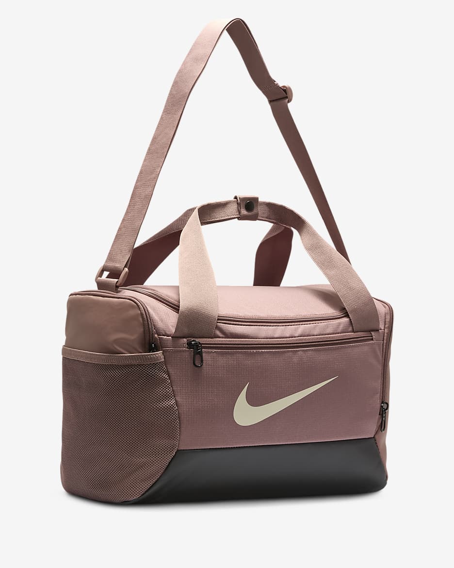 Nike Brasilia 9.5 Trainingstasche (XS, 25 l) - Smokey Mauve/Schwarz/Light Orewood Brown