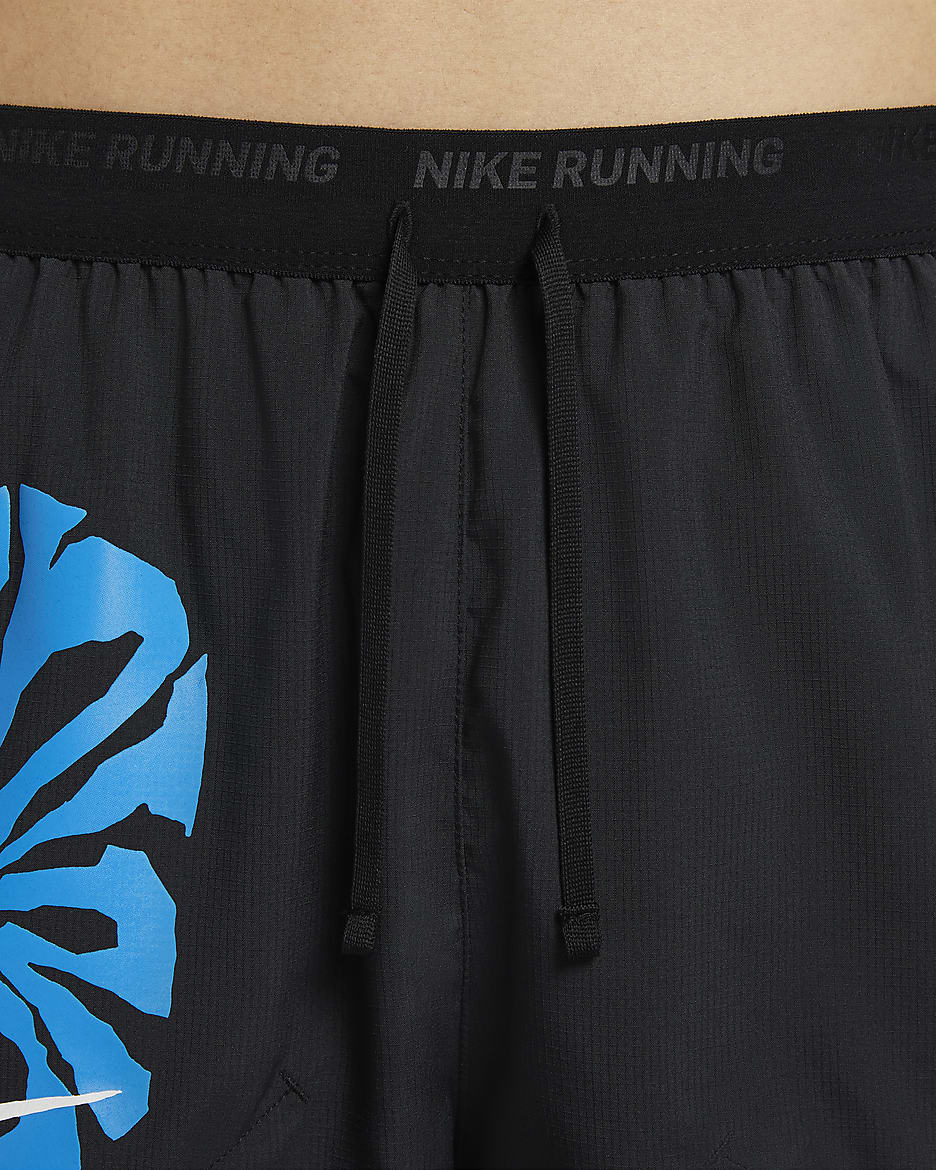 Nike Stride Run Energy Men's Dri-FIT 13cm (approx.) Brief-Lined Running Shorts - Black/Black/Light Photo Blue