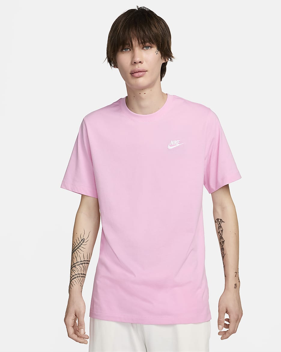 T-shirt Nike Sportswear Club pour Homme - Pink Rise