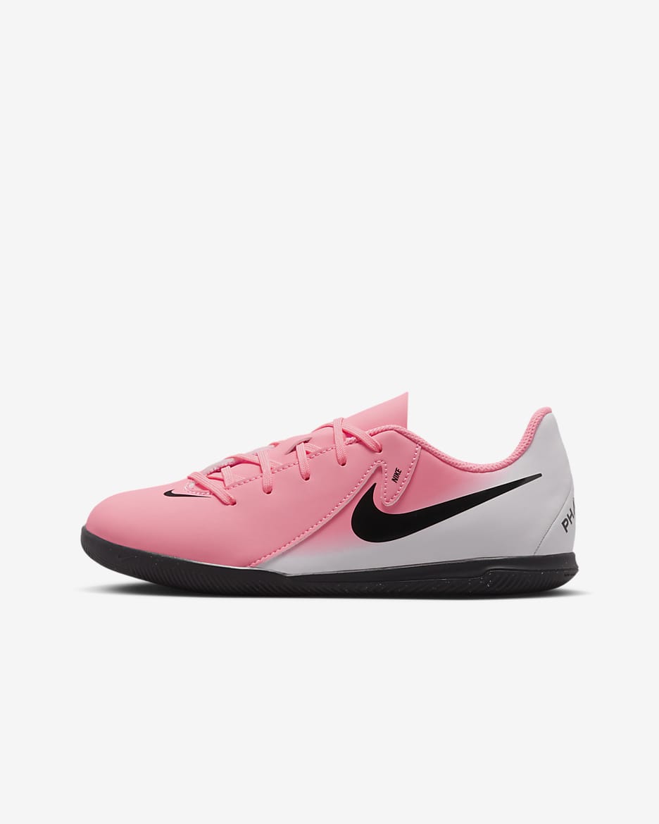 รองเท้าฟุตบอลเด็กเล็ก/เด็กโต IC Nike Jr. Phantom GX 2 Club - Sunset Pulse/ดำ