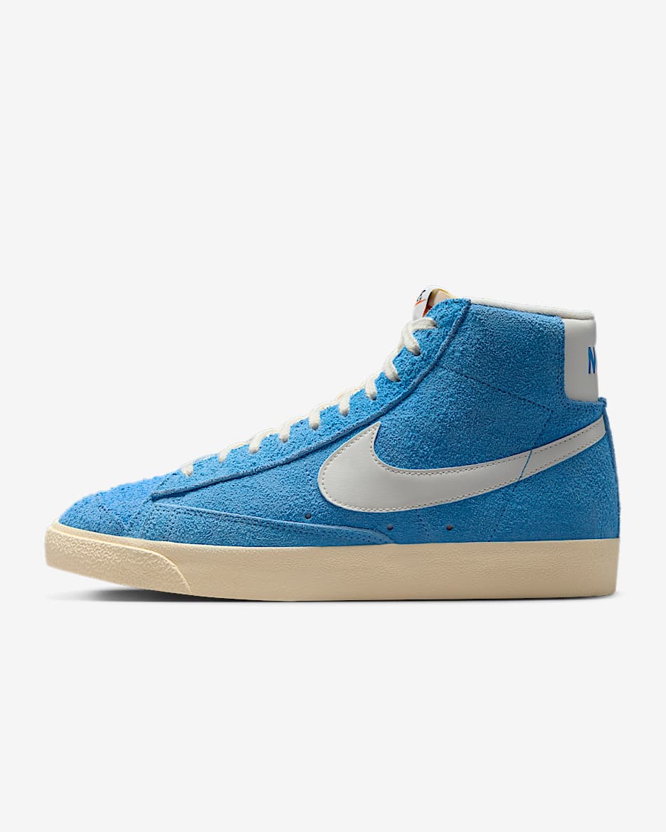 Nike Blazer Mid '77 Premium Men's Shoes - University Blue/Muslin/Black/Sail