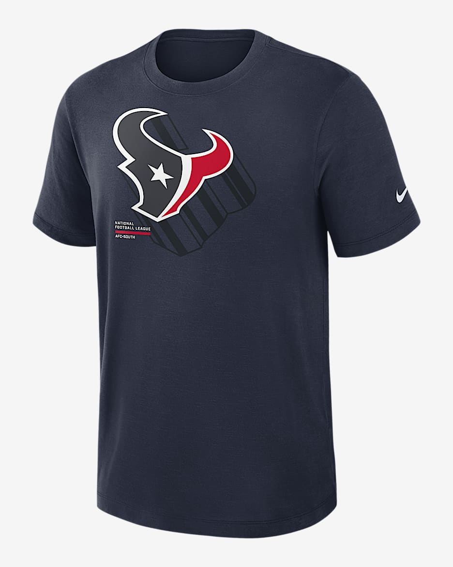 Playera Nike Dri-FIT de la NFL para hombre Houston Texans Slub - Azul marino