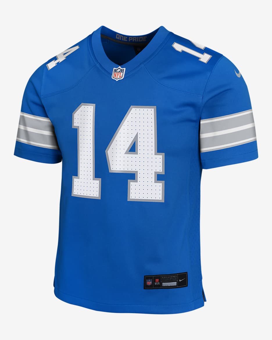 Amon-Ra St. Brown Detroit Lions Big Kids' Nike NFL Game Jersey - Blue