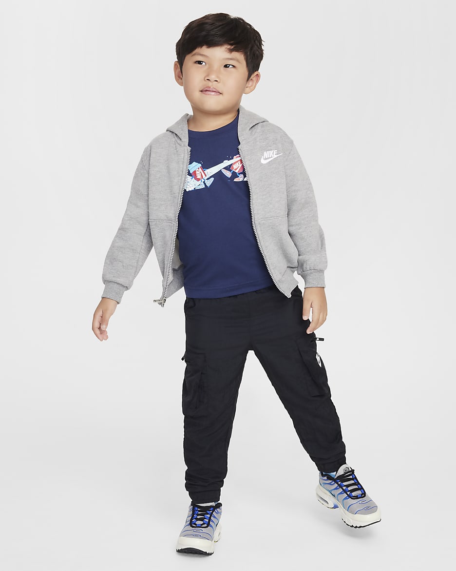 Playera Boxy Snowball infantil Nike - Azul marino medianoche