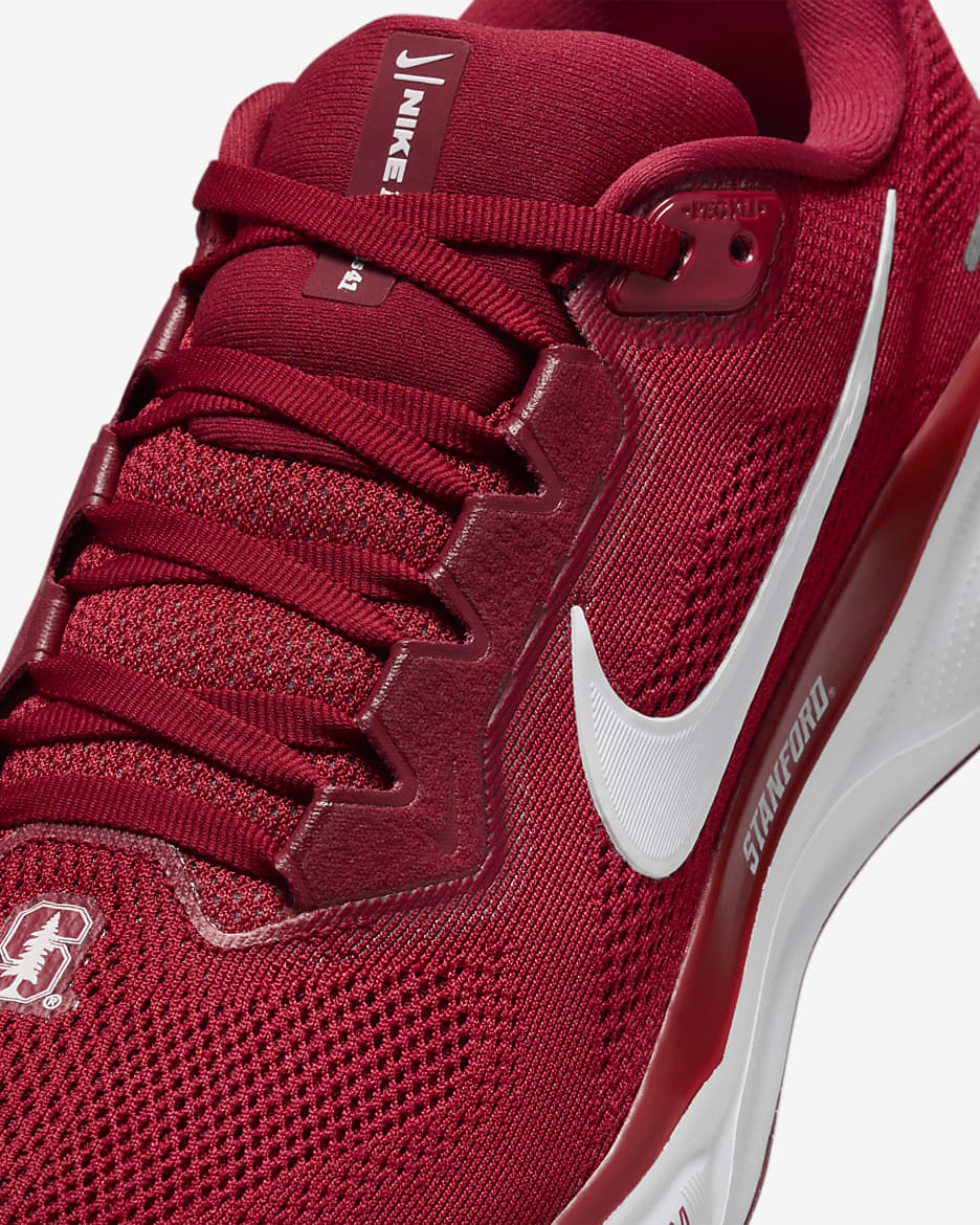 Stanford Pegasus 41 Men's Nike College Road Running Shoes - Team Crimson/White/Team Crimson/White