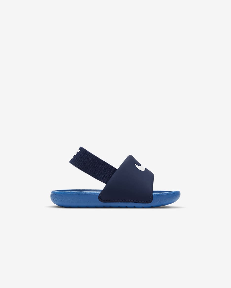 Nike Kawa Baby & Toddler Slides - Blue Void/Pure Platinum/Signal Blue