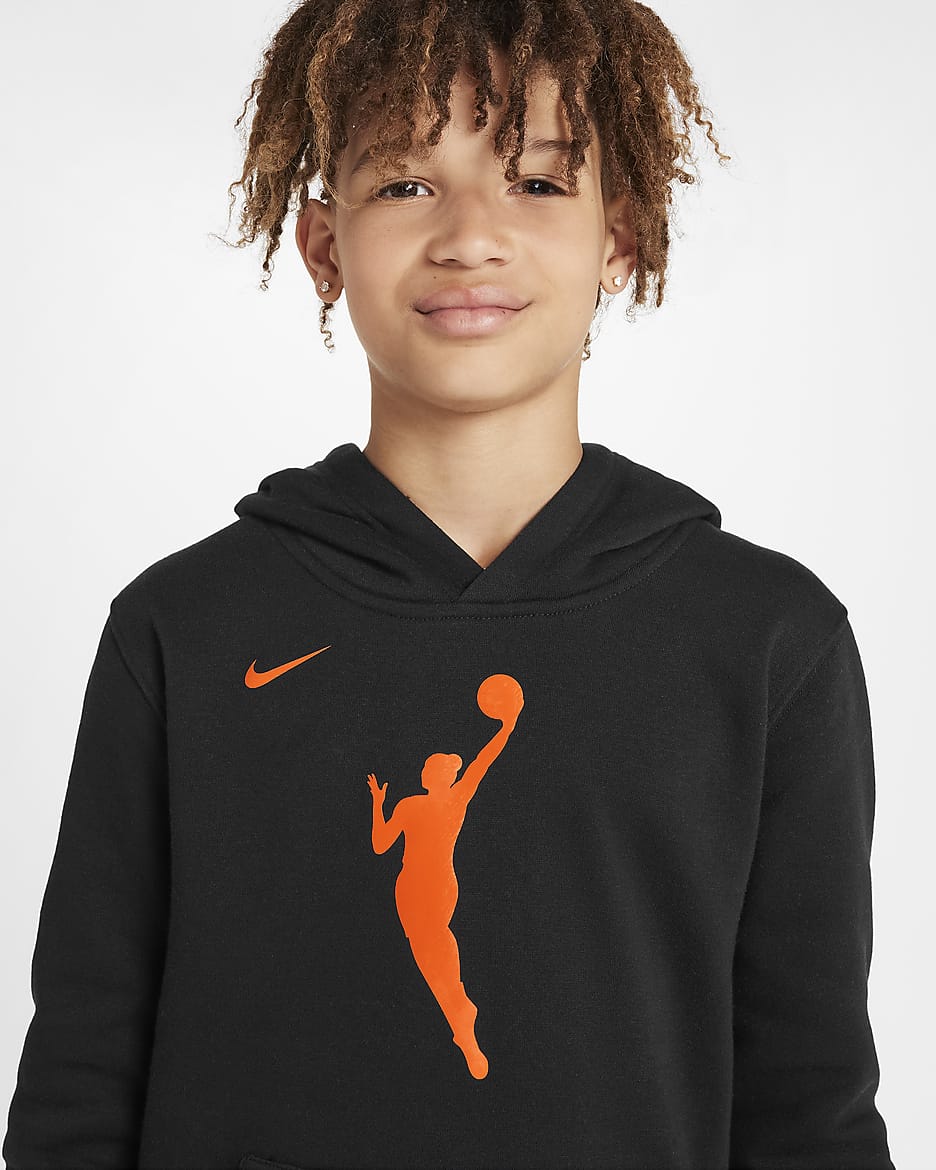 Team 13 Essential Older Kids' Nike WNBA Pullover Hoodie - Black