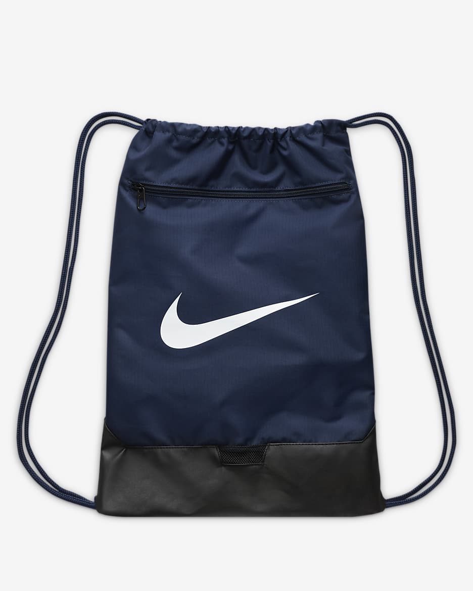 Nike Brasilia 9.5 Training Gymsack (18L) - Midnight Navy/Black/White