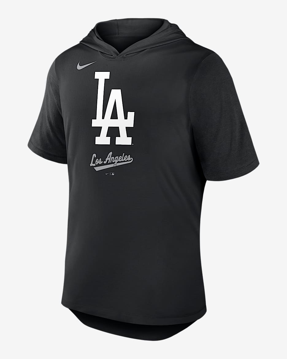 Playera Nike Dri-FIT de la MLB con gorro para hombre Los Angeles Dodgers Logo - Negro