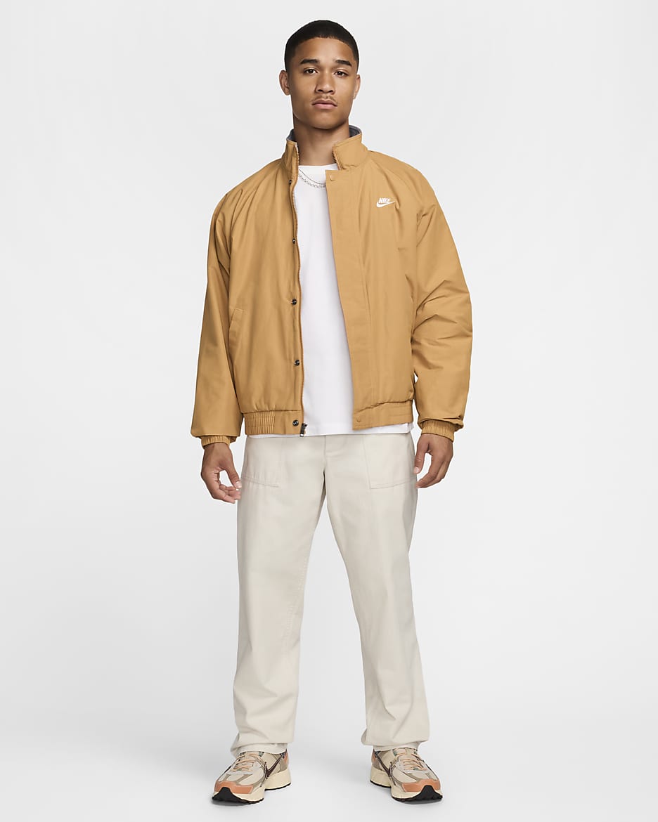 Nike Club Futura Men's Jacket - Flax/White