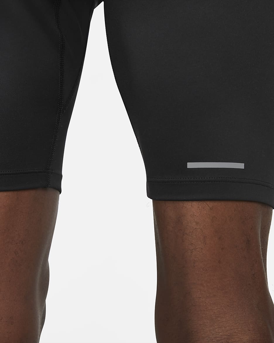 Nike Trail Lava Loops Dri-FIT 1/2-Lauftights für Herren - Schwarz/Weiß