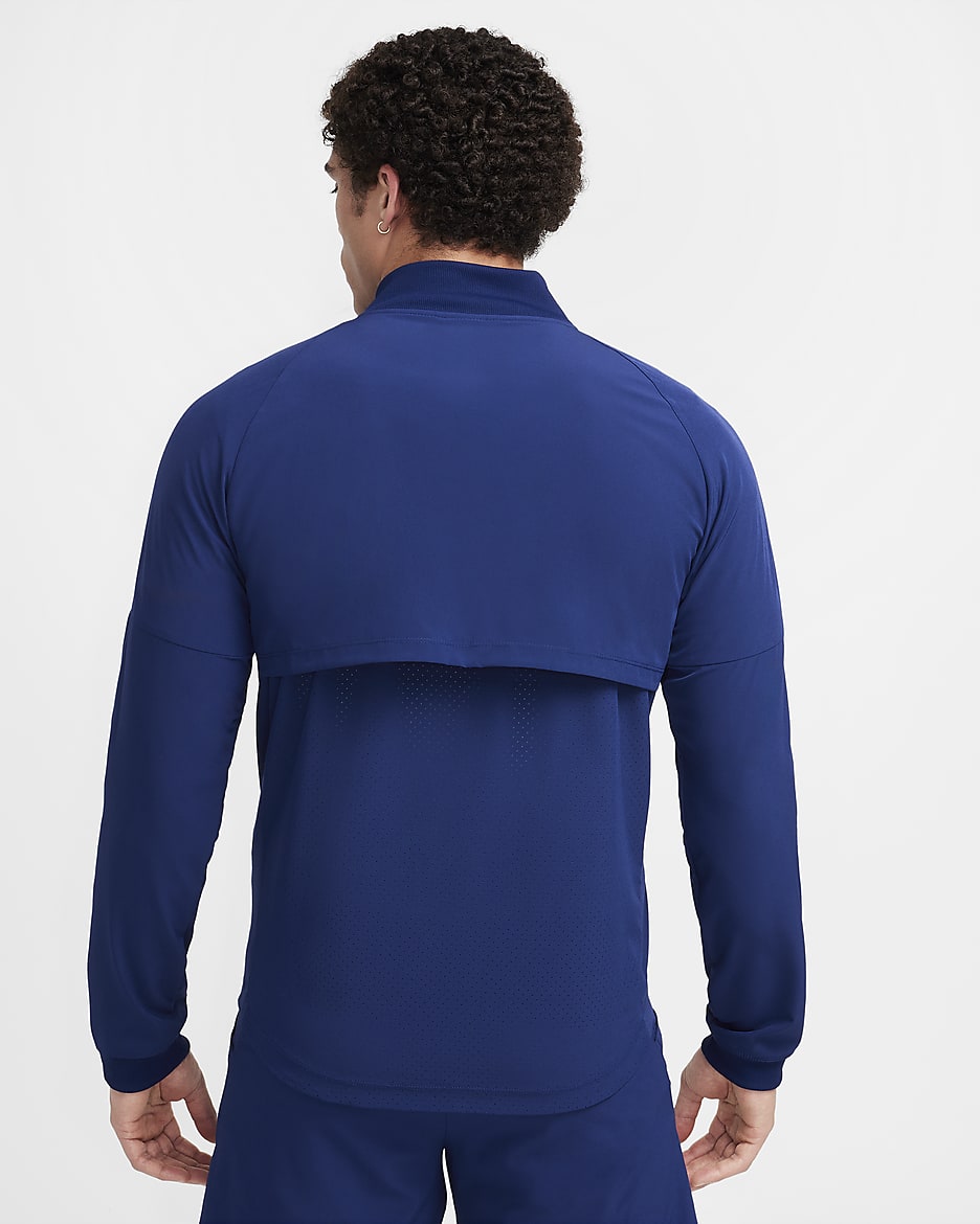 Veste de tennis Nike Dri-FIT Rafa pour homme - Blue Void/Laser Blue/Laser Blue