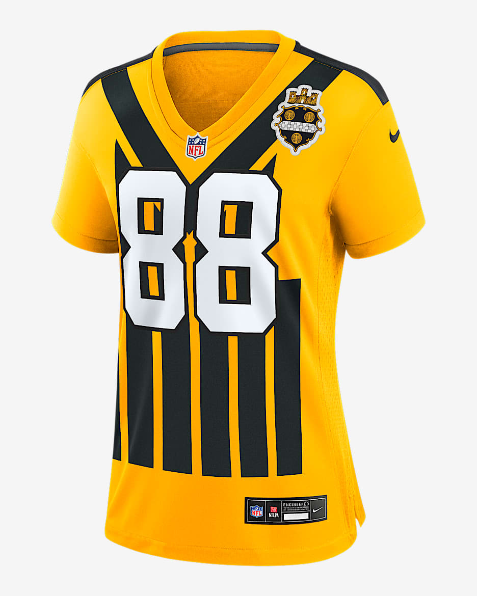Pat Freiermuth Pittsburgh Steelers Women’s Nike NFL Game Jersey - Gold