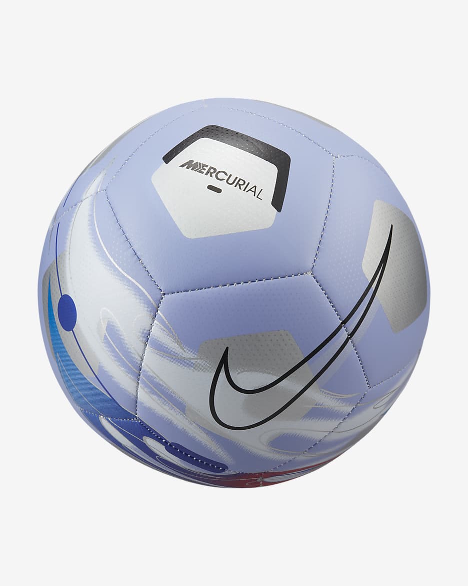 Kylian Mbappé Pitch Soccer Ball - Light Thistle/Silver/Black