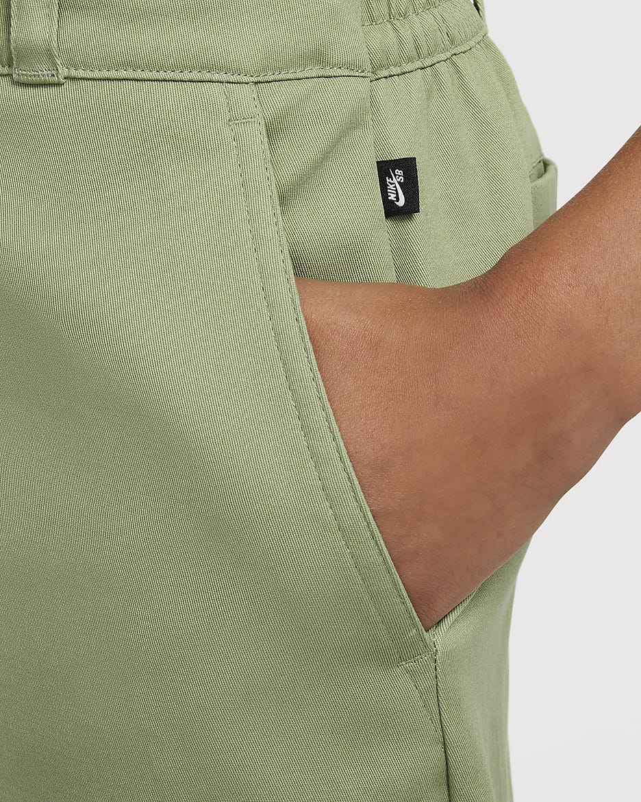 Nike SB Older Kids' Chino Skate Shorts - Oil Green/Jade Horizon