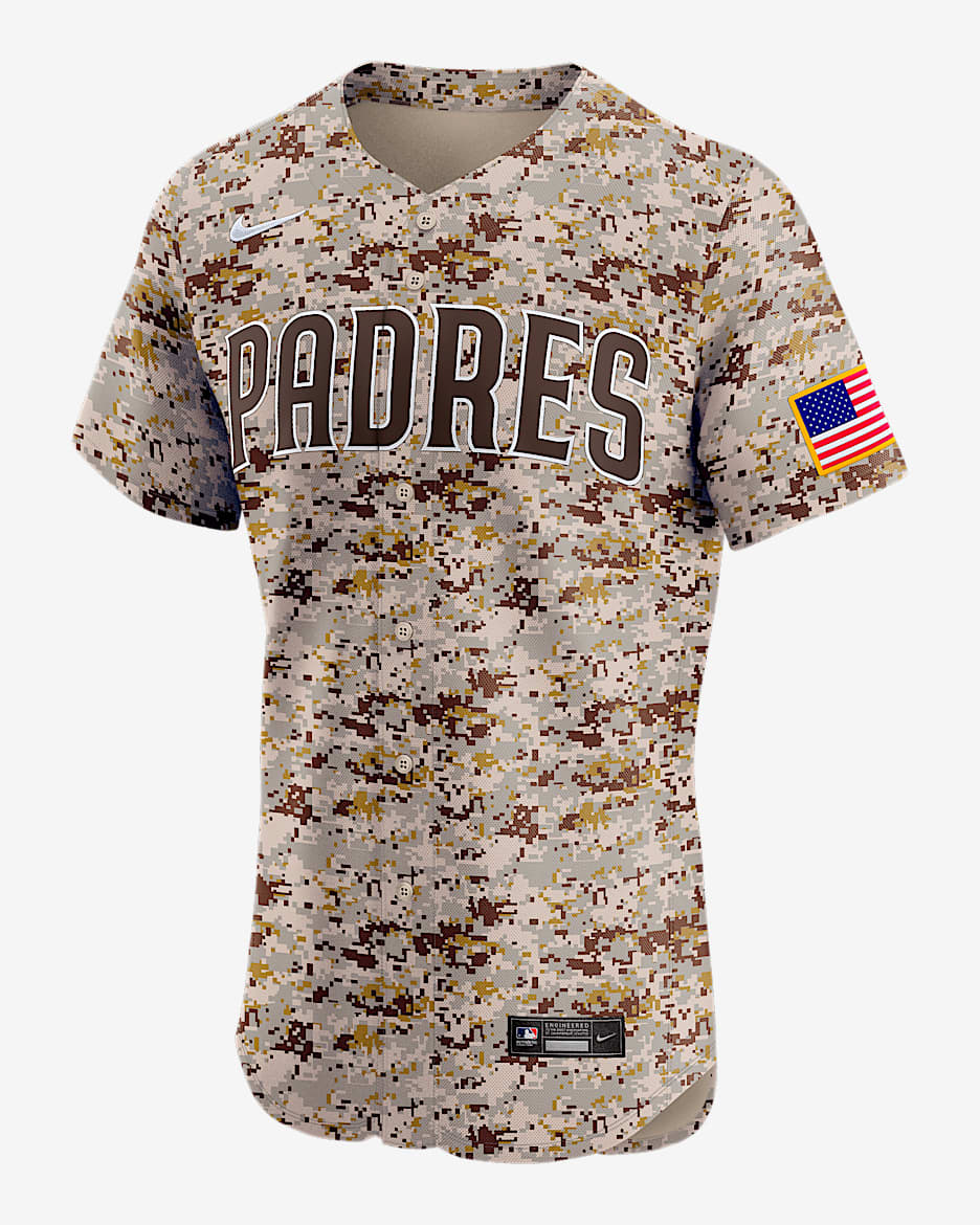 San Diego Padres Men's Nike Dri-FIT ADV MLB Elite Jersey - Cream
