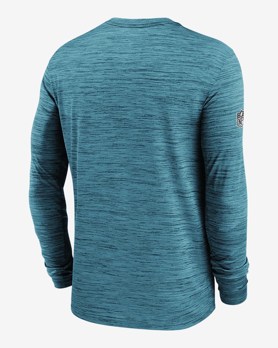 Jacksonville Jaguars Sideline Velocity Men's Nike Dri-FIT NFL Long-Sleeve T-Shirt - Teal