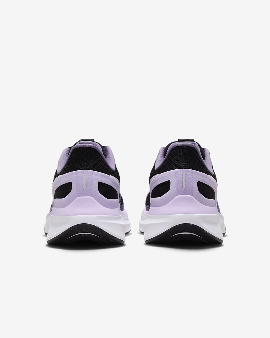 Chaussure de running sur route Nike Structure 25 pour femme - Noir/Daybreak/Lilac Bloom/Blanc