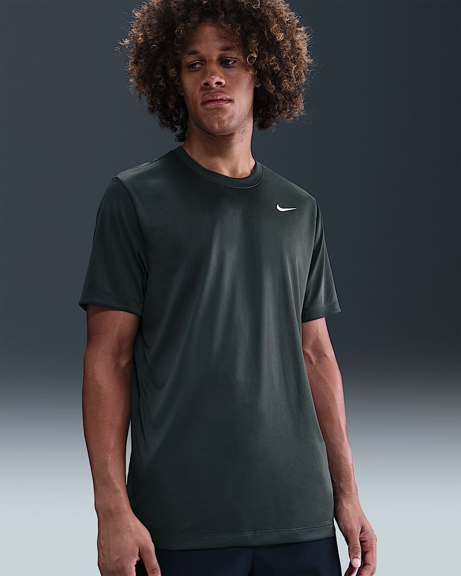 Nike Dri-FIT Legend Men's Fitness T-Shirt - Seaweed/Matte Silver