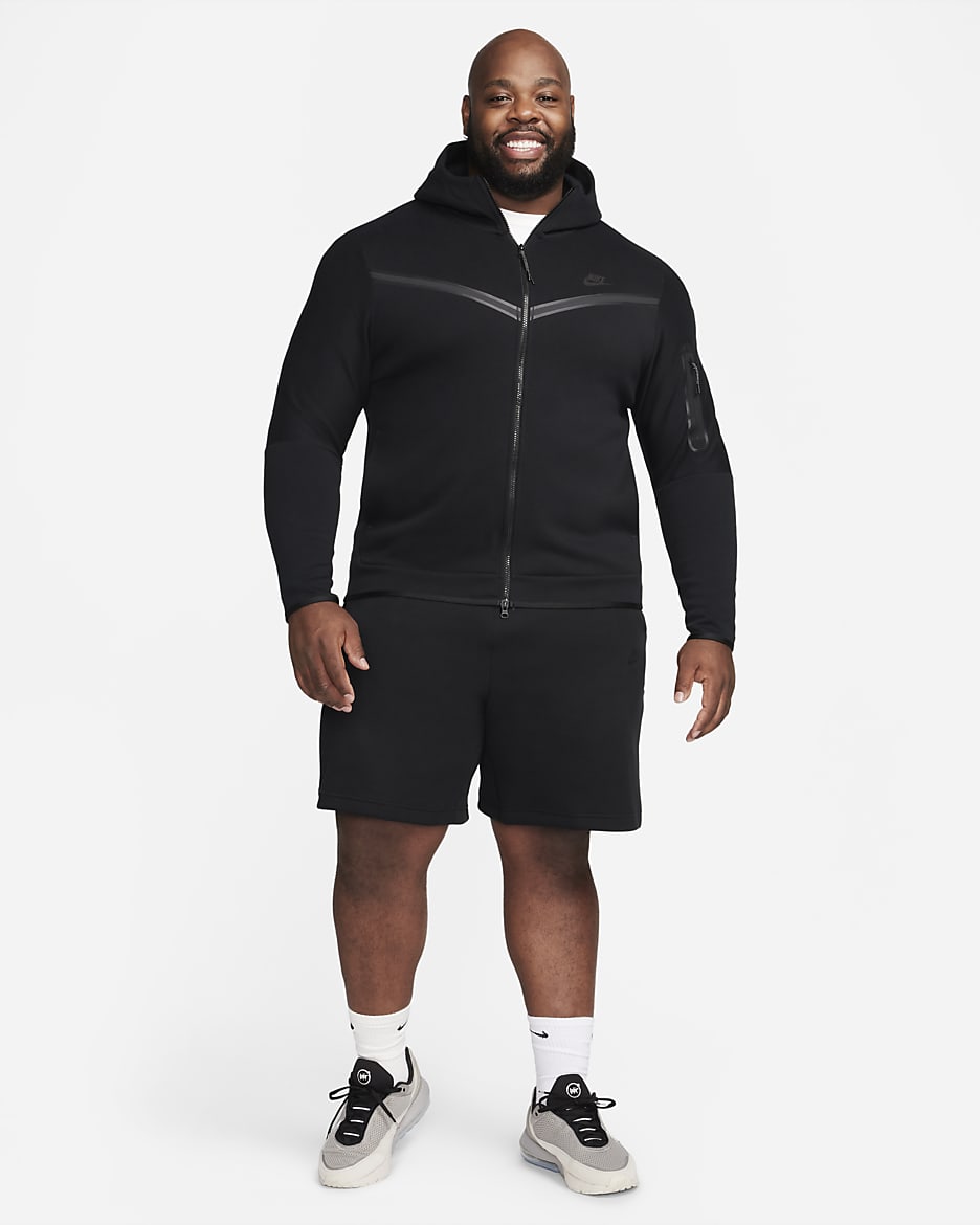 Short Nike Sportswear Tech Fleece pour homme - Noir/Noir