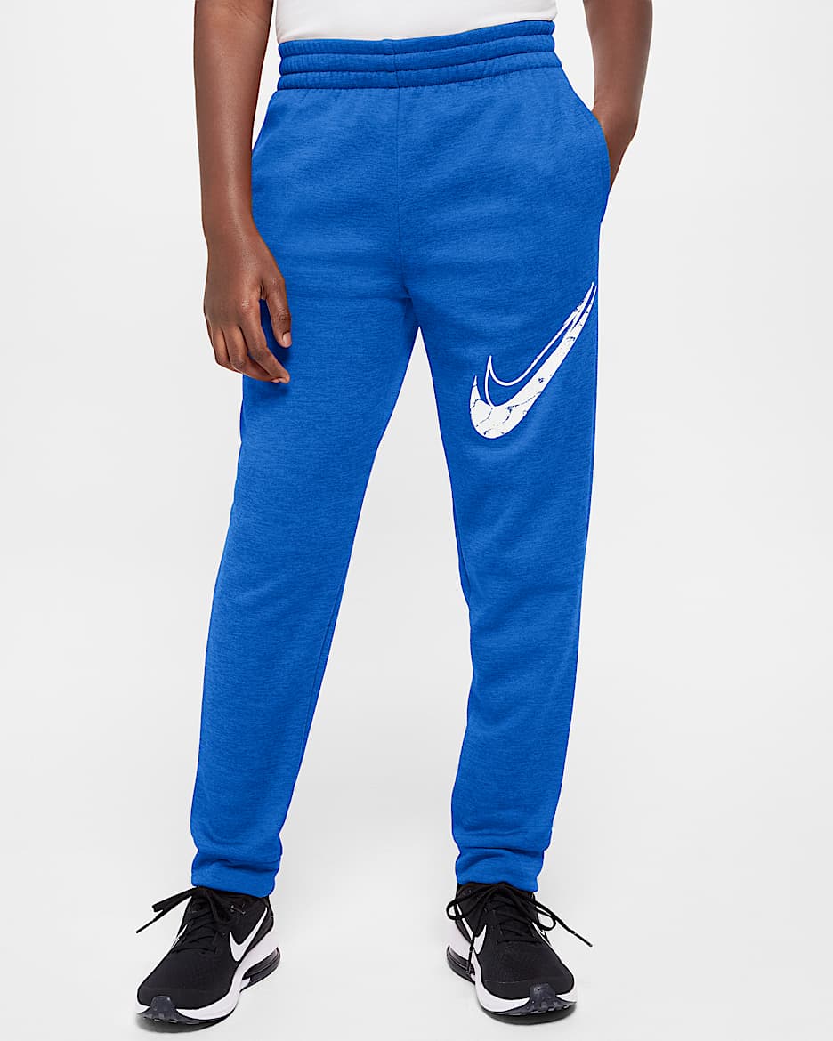 Nike Multi Stain Repel Big Kids' Therma-FIT Joggers - Game Royal/University Blue/Heather/White