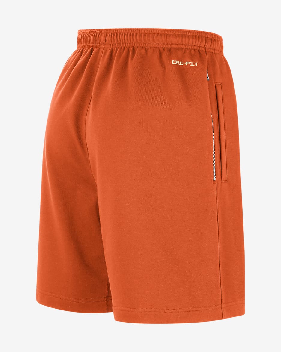 WNBA Standard Issue Nike Basketball Shorts - Brilliant Orange/Pale Ivory/Alabaster