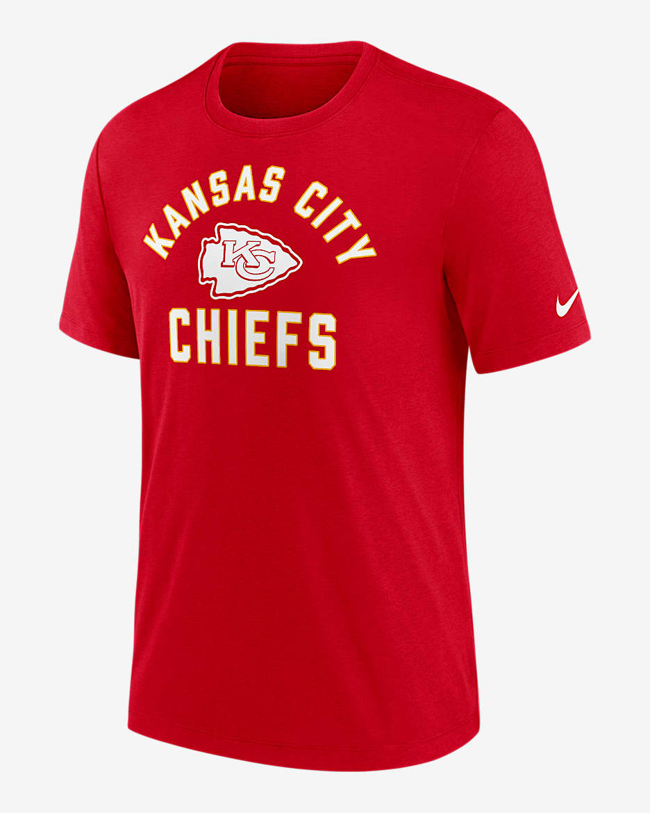 Playera Nike de la NFL para hombre Kansas City Chiefs Favorable Timeline - Rojo