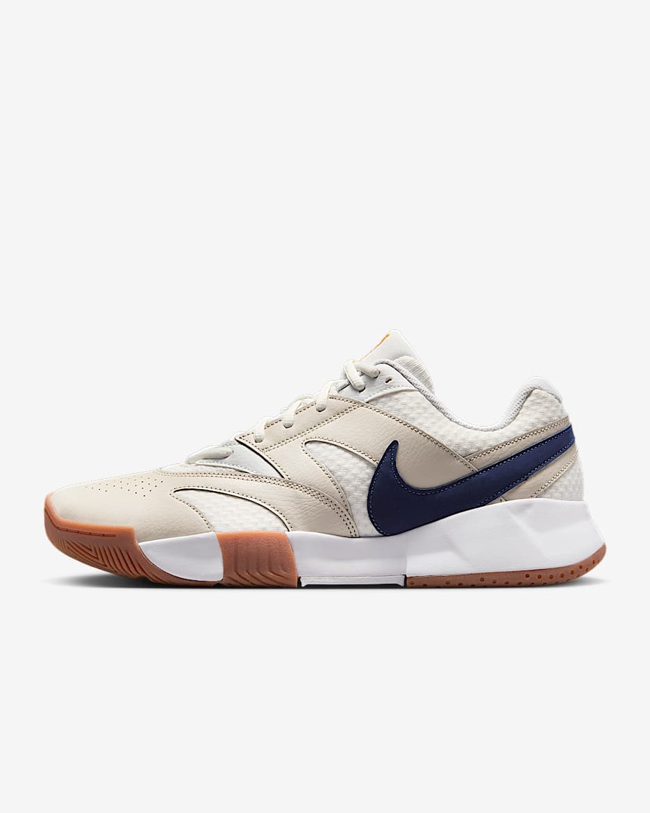 NikeCourt Lite 4 Men's Tennis Shoes - Summit White/Light Bone/White/Binary Blue