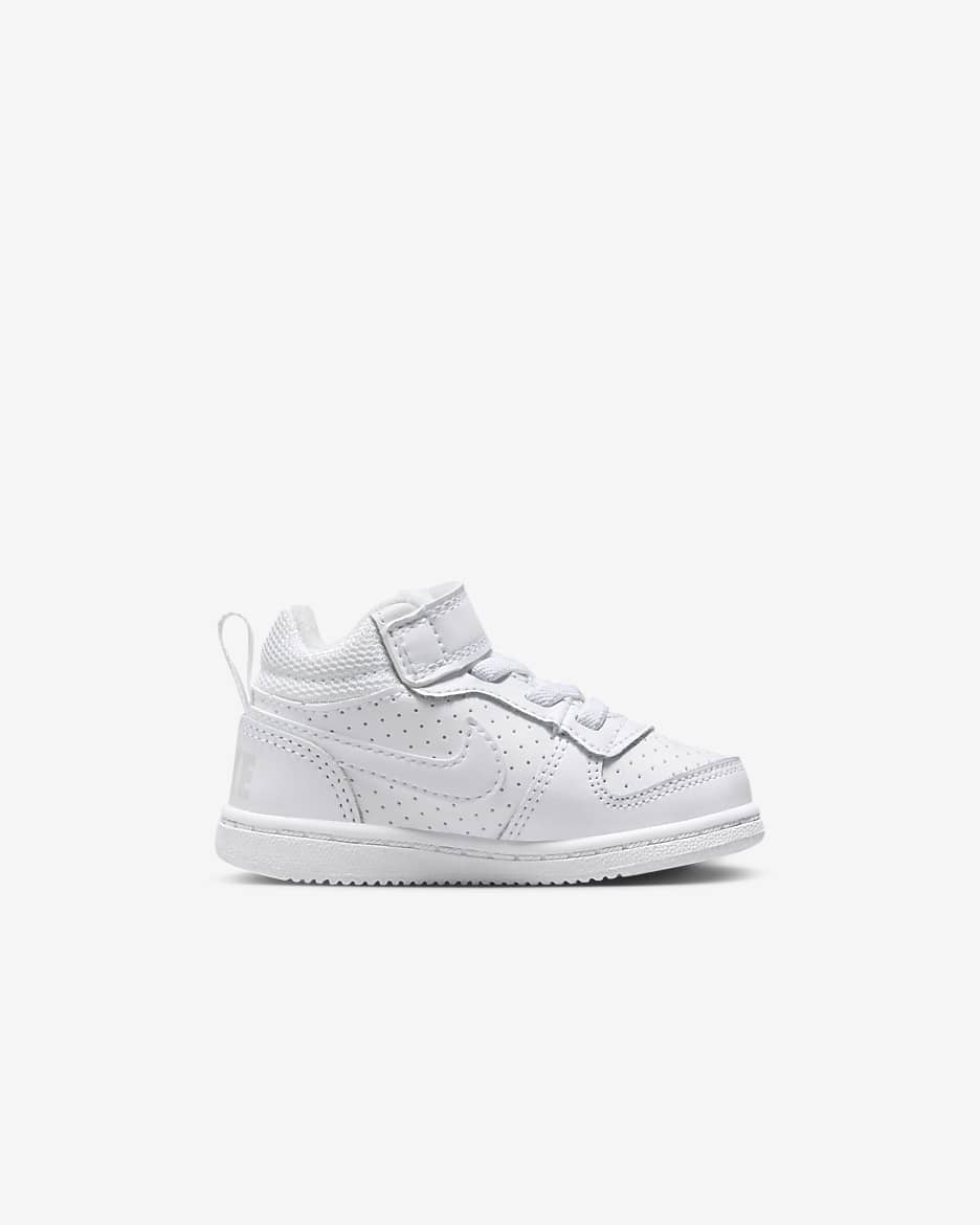 Nike Court Borough Mid Baby/Toddler Shoes - White/White