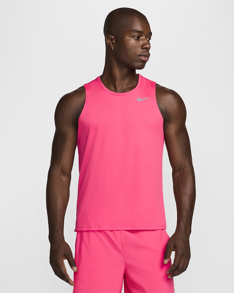 Nike Miler Men's Dri-FIT Running Tank - Aster Pink